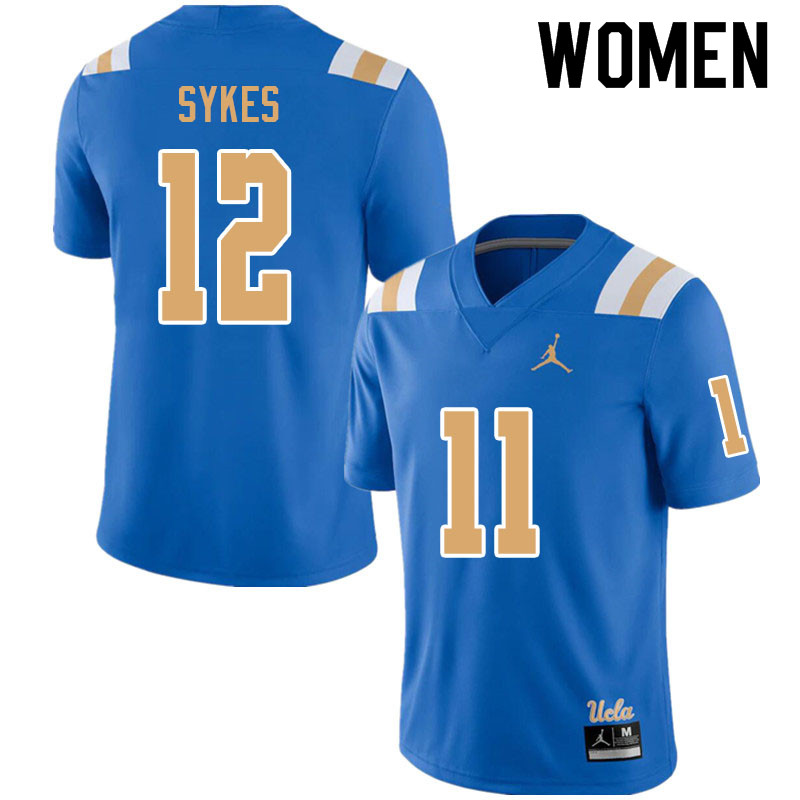 Jordan Brand Women #12 Matt Sykes UCLA Bruins College Football Jerseys Sale-Blue - Click Image to Close